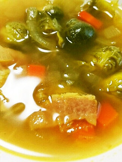 芽キャベツの生姜カレースープ-レシピのメイン写真