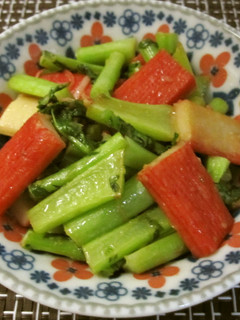 カニカマと大根の葉の炒め物-レシピのメイン写真