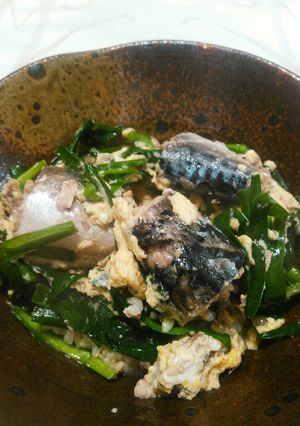 超時短♪めんつゆで♪サバ缶ニラ玉丼-レシピのメイン写真
