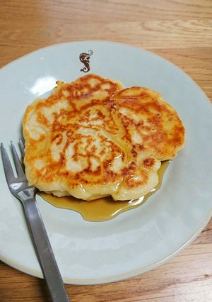 もちもち☆餅入りパンケーキ。-レシピのメイン写真