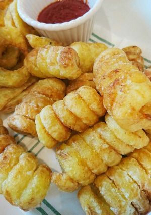 さくさくほくほくのカーリーポテトフライ-レシピのメイン写真