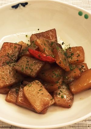 甘〜い刺身醤油で♡こんにゃく甘辛炒め-レシピのメイン写真