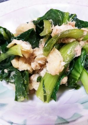 小松菜と油揚げの煮びたし♪-レシピのメイン写真