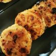 大葉香る!甘酢タレの蓮根はさみ焼き♡