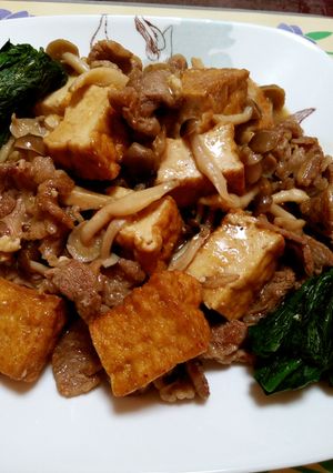 ご飯が進む✨牛肉と厚揚げのオイスター煮✨-レシピのメイン写真