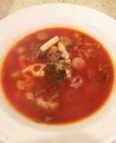 蓮根 ごぼう 牛肉の根菜トマトスープ和風