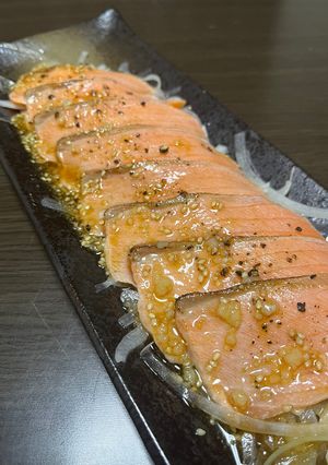 炙りサーモンのカルパッチョ-レシピのメイン写真