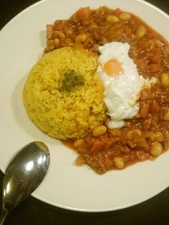 カフェ風カレー。~ポーチドエッグ添え~-レシピのメイン写真