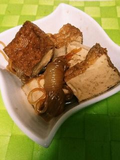 とにかく簡単♪厚揚げと白滝の煮物-レシピのメイン写真