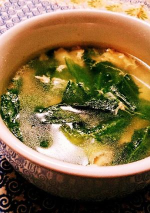 ☆5分で完成☆レタスと卵の簡単中華スープ-レシピのメイン写真