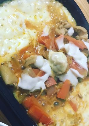 簡単！ホットプレートでチーズタッカルビ！-レシピのメイン写真