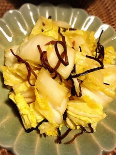 白菜の塩昆布あえ-レシピのメイン写真