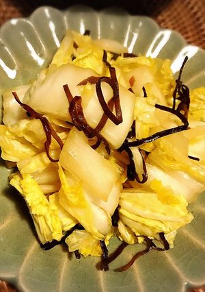 白菜の塩昆布あえ-レシピのメイン写真