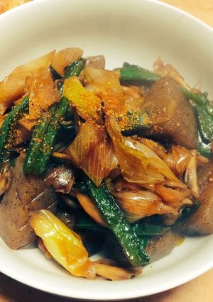 【簡単 常備菜】こんにゃくの甘辛炒め-レシピのメイン写真