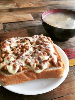 納豆トースト(^.^)-レシピのメイン写真
