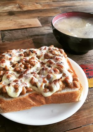 納豆トースト(^.^)-レシピのメイン写真