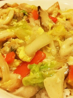 なべの残り汁で中華丼-レシピのメイン写真