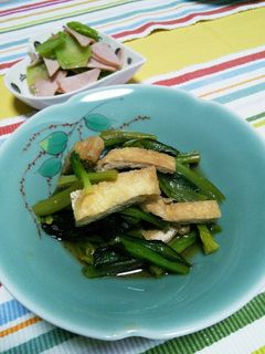 ★野菜の副菜★小松菜とあげの煮びたし-レシピのメイン写真
