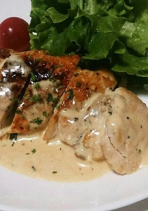 大葉を+★鶏むねのチーズソースステーキ-レシピのメイン写真