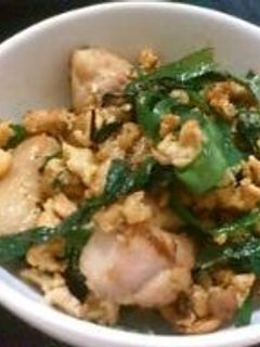 鶏肉のニラ玉炒め-レシピのメイン写真