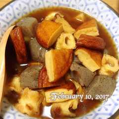 竹輪とコンニャクベースの煮物-レシピのメイン写真