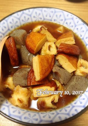 竹輪とコンニャクベースの煮物-レシピのメイン写真