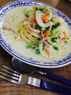 牛乳でできる*クリームパスタ・スパゲティ-レシピのメイン写真
