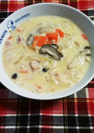 ミルクと生姜のあったかスープ-レシピのメイン写真