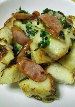 簡単！フライパンで変わりチーズトースト-レシピのメイン写真