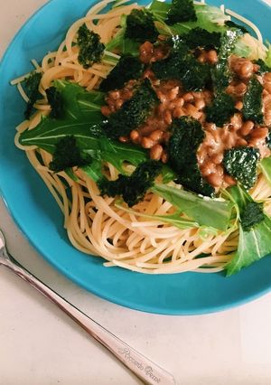 だれでも簡単だよ！和風納豆パスタ！-レシピのメイン写真
