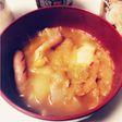 昨晩の残り!飲み干せる赤から鍋のスープ