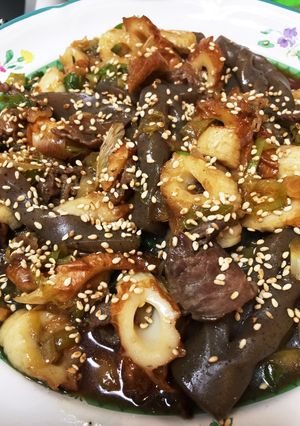 牛肉とこんにゃくの甘炒め-レシピのメイン写真