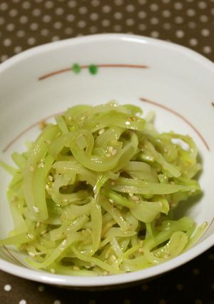 ブロッコリーの茎の塩きんぴら-レシピのメイン写真