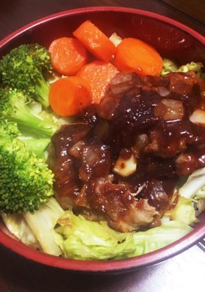 簡単混ぜて焼くだけハンバーグ-レシピのメイン写真