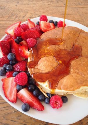 ドイツで♪バターミルクのパンケーキ-レシピのメイン写真