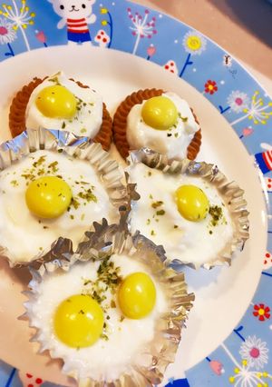いっぱい目玉焼きヨーグルトアート!!-レシピのメイン写真