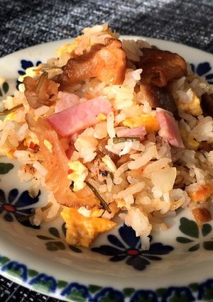 いぶりがっこ炒飯☆タイ米でパラパラ☆絶品-レシピのメイン写真