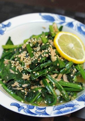 ほうれん草とツナの炒め物-レシピのメイン写真