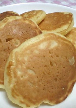 ふっくらふわふわ♡パンケーキ-レシピのメイン写真