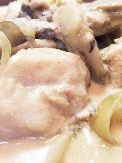 鱈ときのこのサワークリーム煮❁*+-レシピのメイン写真