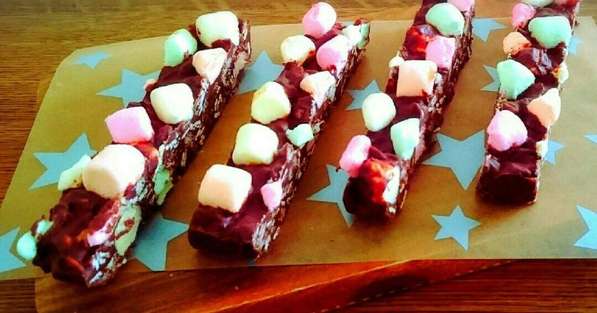 バレンタインに♥マシュマロチョコバー by harushot 【クックパッド