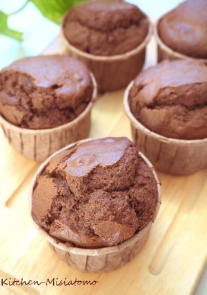 さくふわしっとり系♡チョコレートマフィン-レシピのメイン写真