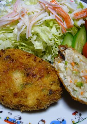 鶏ひき肉のメンチカツ-レシピのメイン写真