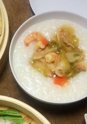 しっかり味付け八宝菜入り中華粥♩（覚書）-レシピのメイン写真
