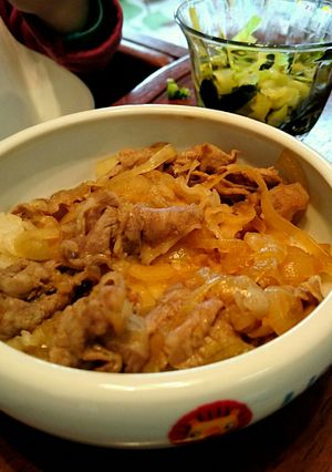アレルギー対応の昼食、牛丼-レシピのメイン写真