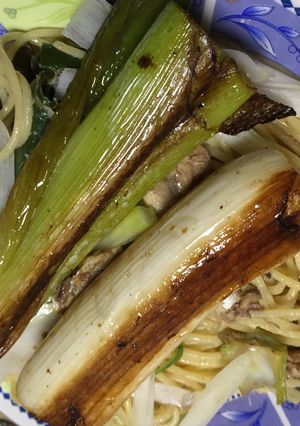 長ネギたっぷり 長ネギのソテーパスタ-レシピのメイン写真