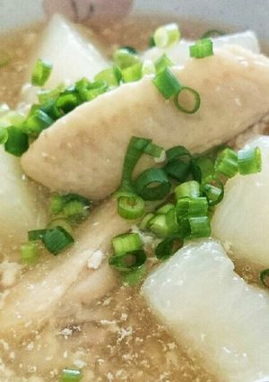 簡単!大根とダブル鶏肉のほっこりあんかけ-レシピのメイン写真