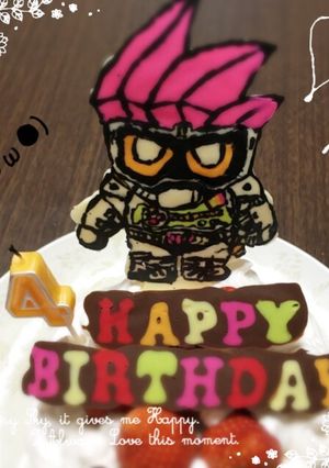 仮面ライダーエグゼイドケーキ♪-レシピのメイン写真