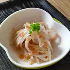 รูปของ シンプル！もやしとさつま揚げの梅煮