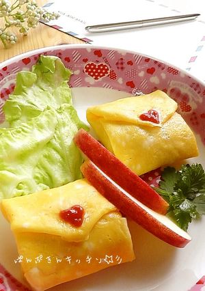 薄焼き卵でラブレター♡バレンタインに♬-レシピのメイン写真
